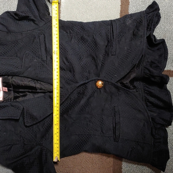 Juicy Couture y2k Vintage Textured Ruffled Bottom Suit Jacket S - Picture 12 of 14